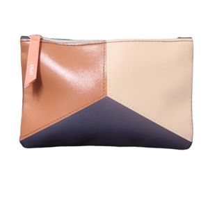 Ipsy color block makeup bag NWOT